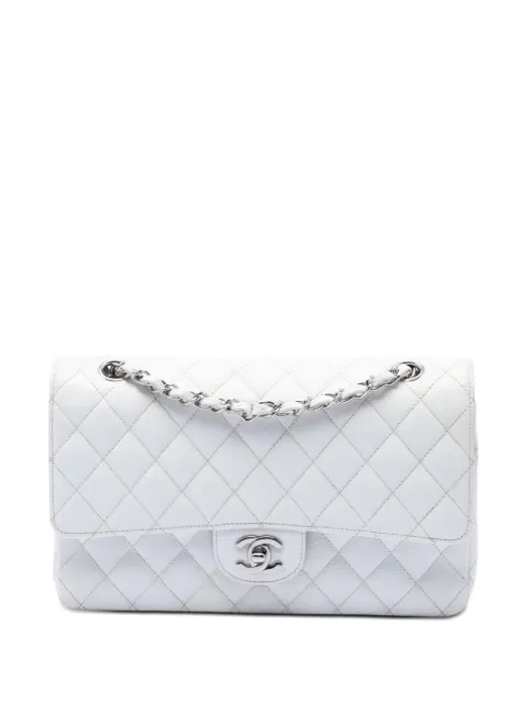CHANEL Pre-Owned 2006-2008 Medium Classic Caviar Double Flap shoulder bag White CC5E4X7M9CJQYA9T