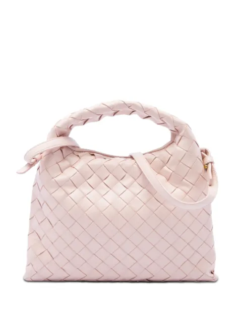Bottega Veneta Pre-Owned 2012-2026 Mini Calfskin Intrecciato Hop satchel Pink 76TIO8J4AX9NONQA