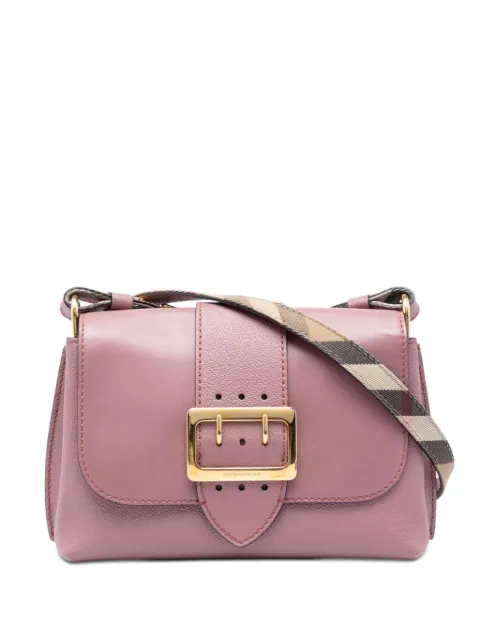 Burberry Pre-Owned 2000-2017 Small Leather Medley Buckle crossbody bag Pink OZQH4DHQKEPQLCW2