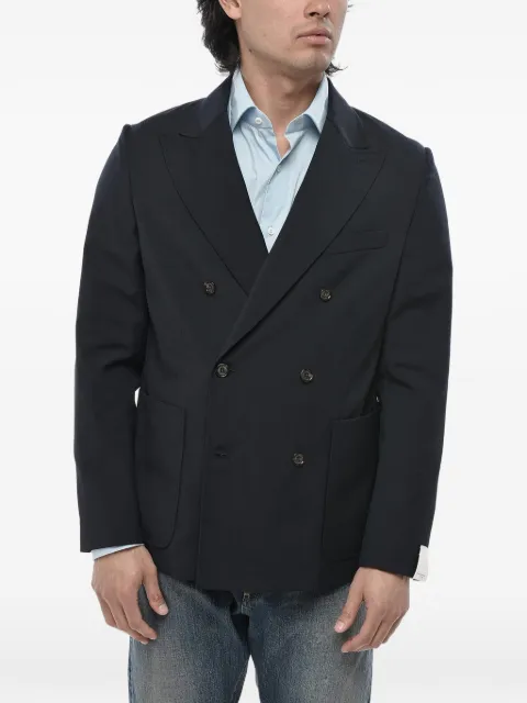 Paolo Pecora double-breasted blazer Blue 24IC1M0L04130576685