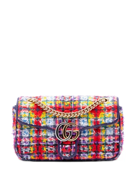 Gucci Pre-Owned 2016-2026 Medium GG Marmont Tweed shoulder bag Multicolour M5JLO6UNNHVU5HFH