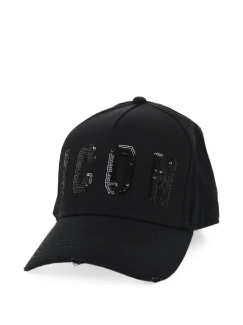 DSQUARED2 sequin-embellished baseball cap Black S82BCM0722SJ05C000012124