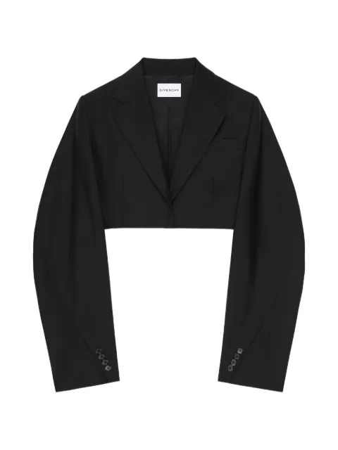 Givenchy cocoon-sleeve crop jacket Black BW30Q0100H