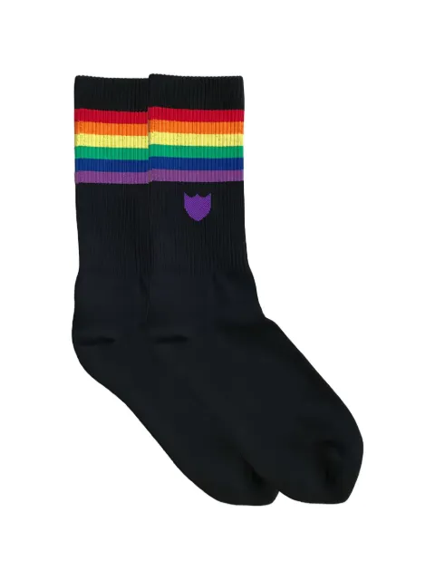 Htc Los Angeles rainbow-stripe socks Black 24SHTSO011