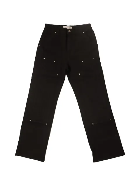 Htc Los Angeles stud-embellished carpenter trousers Black 23SHTPA011