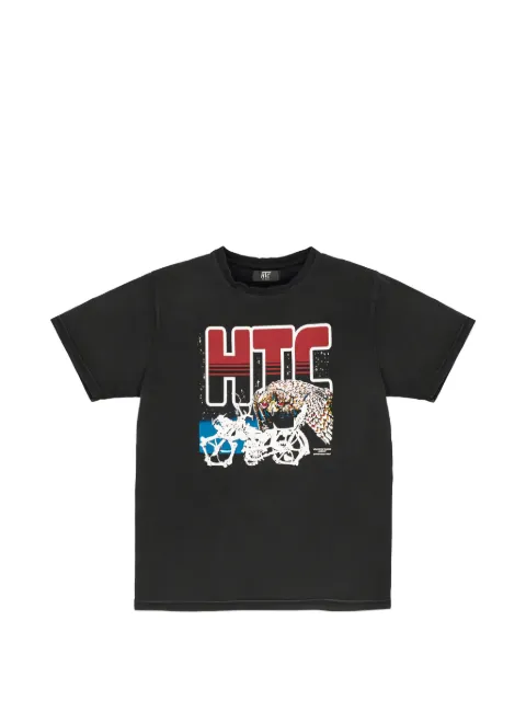 Htc Los Angeles logo-print cotton T-shirt Black 25SHTTS004
