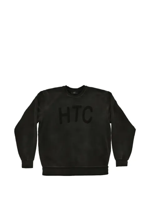 Htc Los Angeles faded logo-print sweatshirt Black 24WHTMG006