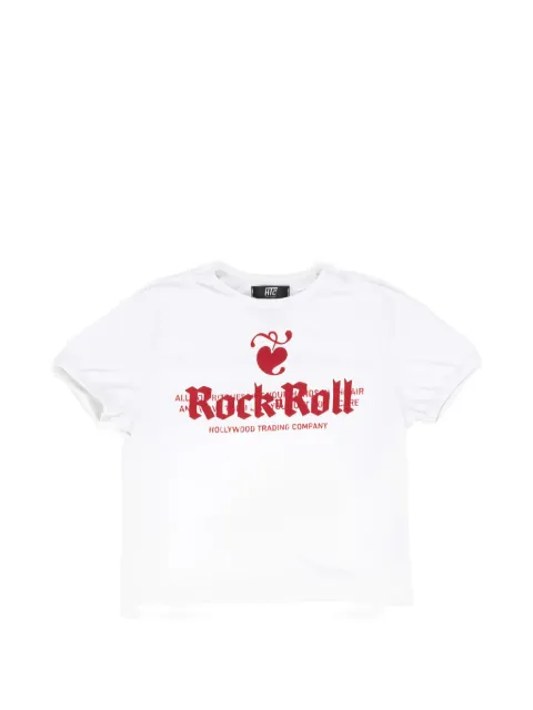 Htc Los Angeles ROCK & ROLL graphic-print boxy-fit T-shirt White 25SHTTS015