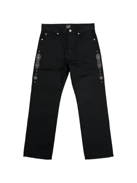 Htc Los Angeles studded Moustache jeans Black 26SNCPA009
