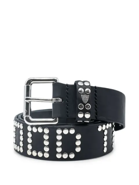 Htc Los Angeles Hollywood stud-embellished leather belt Black 24WHTCI009