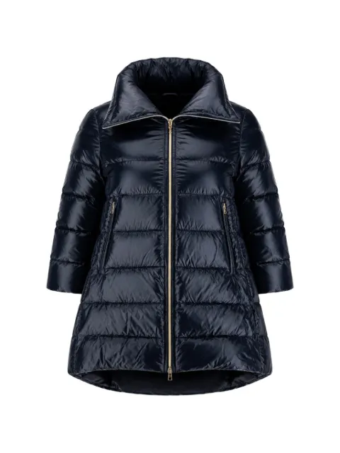 Herno CLEOFE quilted high-neck jacket Blue PI0001DIC12017Z