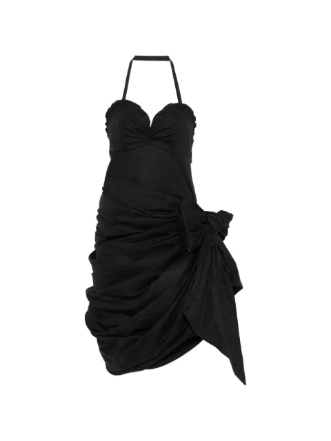 Chloé gathered-detail asymmetric dress Black CH26URO80141