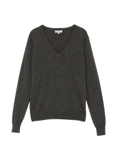 N.Peal Phoebe V-neck top Grey NPW001800B
