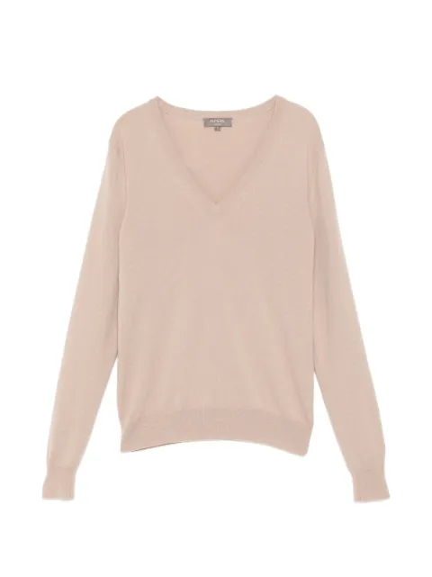 N.Peal Phoebe V-neck top Neutrals NPW001800B
