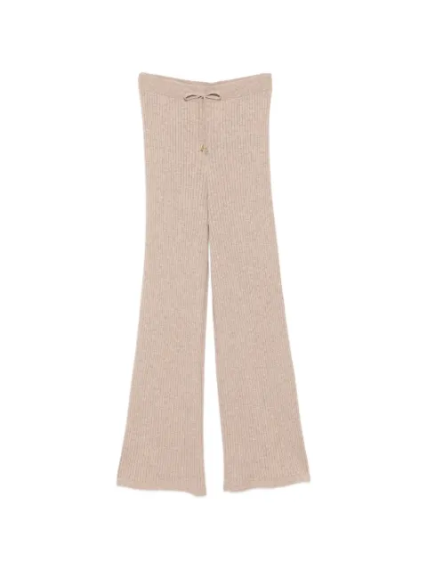 N.Peal ribbed-knit trousers Neutrals NPW111156