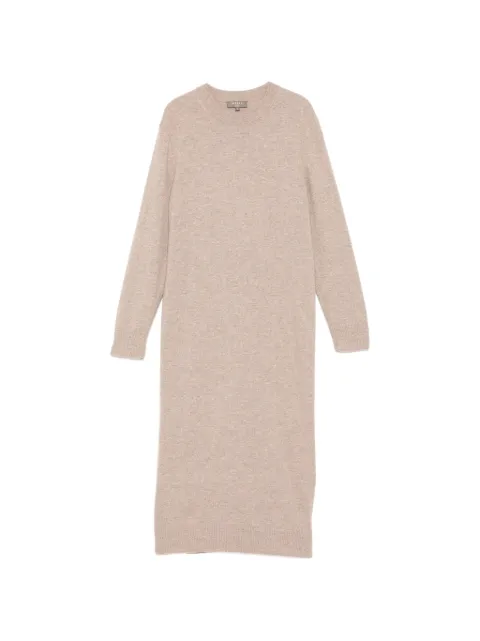 N.Peal round-neck cashmere dress Neutrals NPW110713