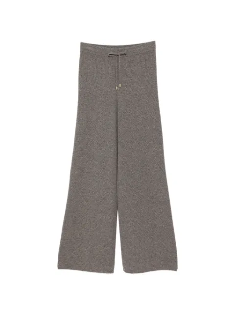 N.Peal honeycomb-knit cashmere trousers Grey NPW109650