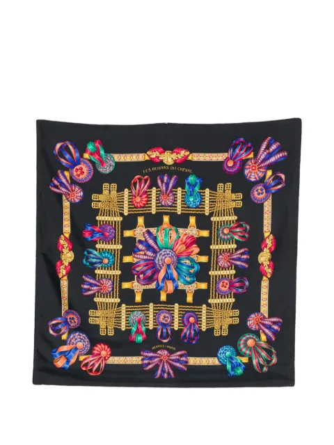 Hermès Pre-Owned 2010s Les Rubans du Cheval scarf Black HE490BZK