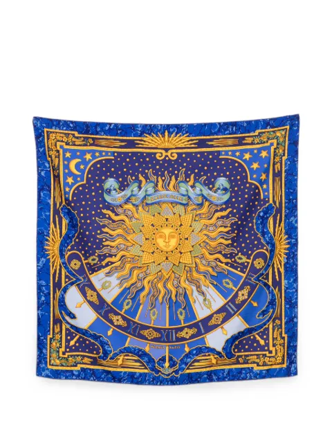 Hermès Pre-Owned 2010s Carpe Diem scarf Blue HE490BZG