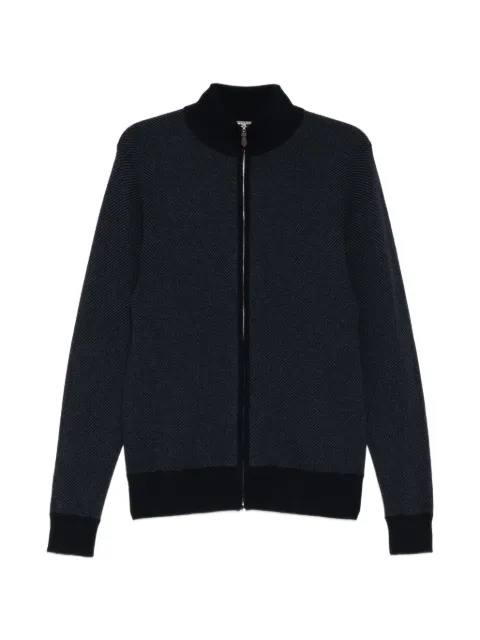 N.Peal Knightsbridge zip-up cardigan Blue NPG000192D