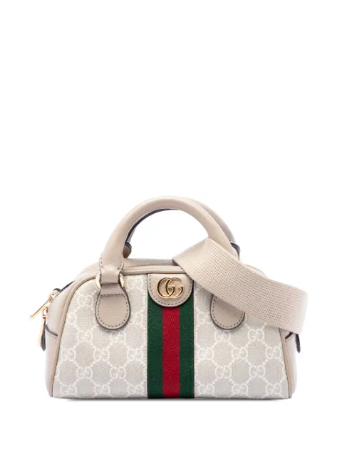 Gucci Pre-Owned 2016-2026 Mini GG Supreme Web Ophidia satchel Neutrals AVVMP2CQLQC2UV9B