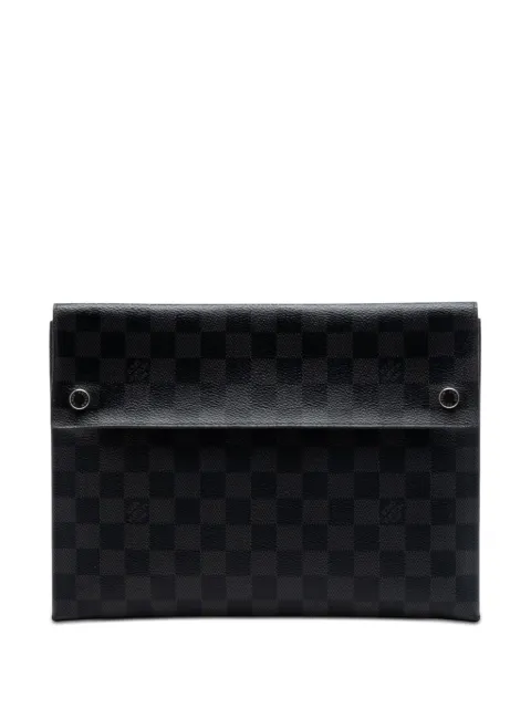 Louis Vuitton Pre-Owned 2020 Damier Graphite Alpha Triple Pochette clutch bag Black AGS6UOAQ9DWYFL7C