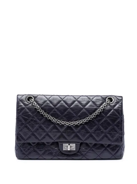 CHANEL Pre-Owned 2012-2013 Quilted Aged Calfskin Reissue 2.55 Double Flap 226 shoulder bag Purple 7TF8TZMBHQDIOAF7