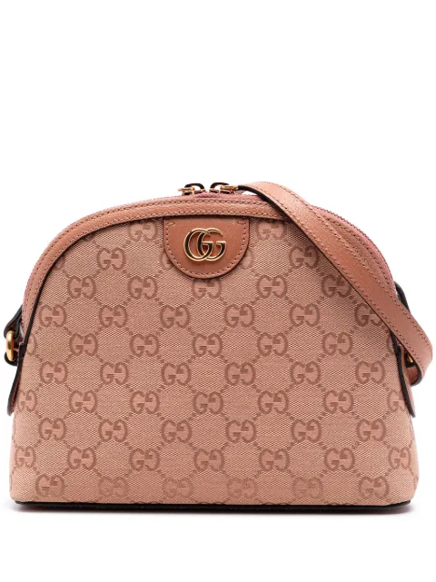 Gucci Pre-Owned 2016-2026 Small GG Canvas Ophidia Dome crossbody bag Pink O552I5B8QFA4DHLU