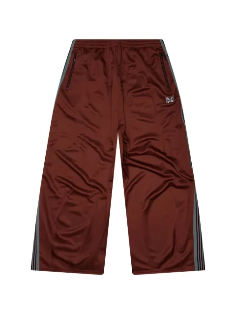 Needles Poly Smooth H.D. side-stripe track pants Orange SX410ARUS