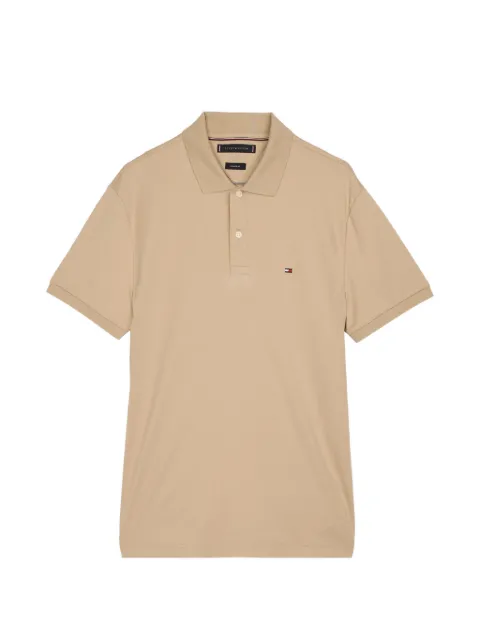 Tommy Hilfiger logo-embroidered cotton polo shirt Neutrals FMW0MW39994