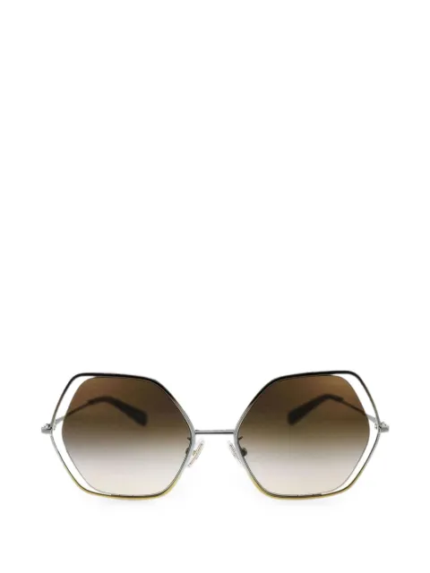 Coach geometric-frame sunglasses Silver HC7109