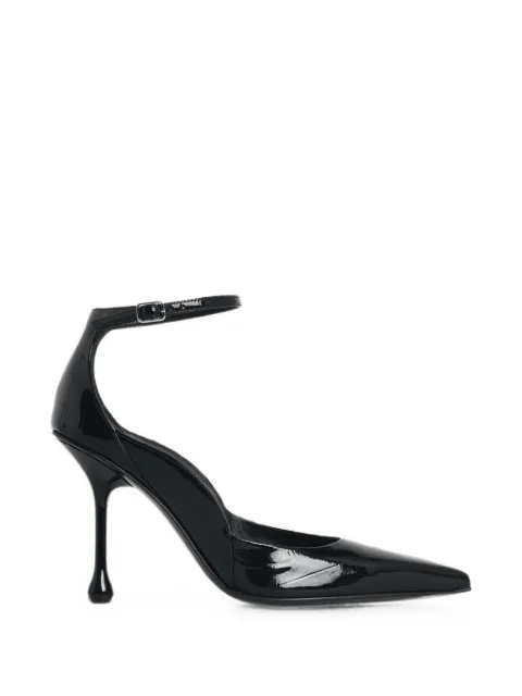 Jimmy Choo Quinci patent-finish pumps Black QUINCI95NLZ