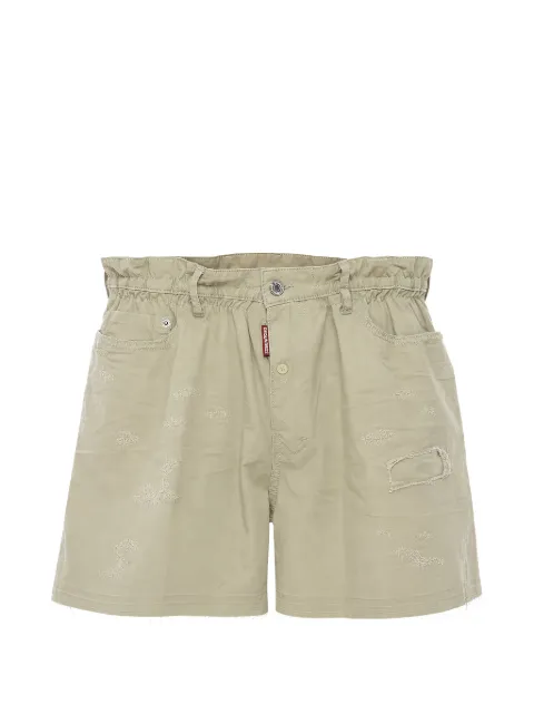 DSQUARED2 distressed-effect cotton shorts Neutrals S74MU0886S41794