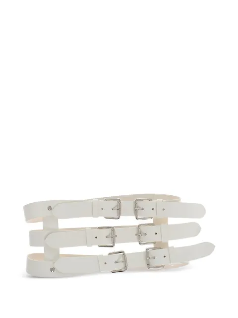 DSQUARED2 leather bustier belt White BEW034824900001