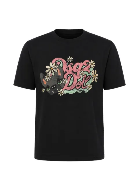 DSQUARED2 graphic-print T-shirt Black S75GD0399S24668