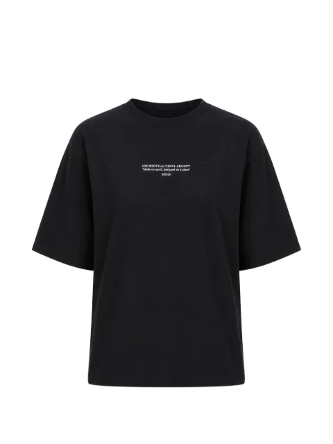 Off-White logo-print boxy T-shirt Black 2FA00675TW003