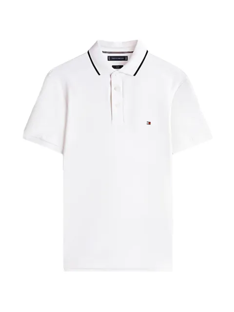 Tommy Hilfiger tipped slim-fit polo shirt White MW0MW43144