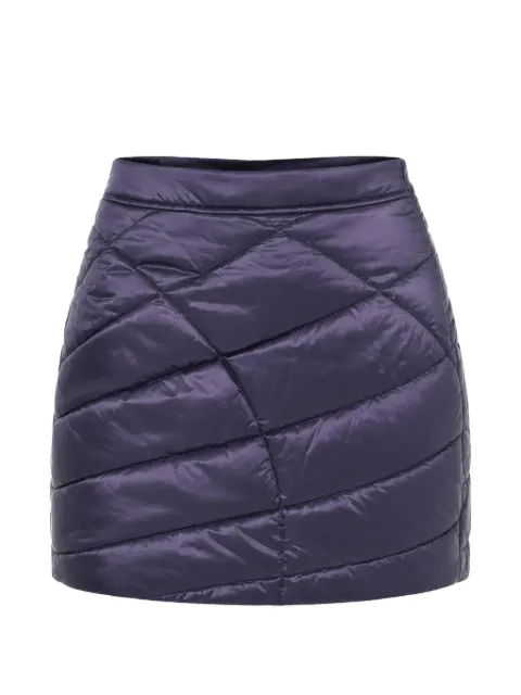 Woolrich quilted padded mini skirt Purple CFWWSK0053FRUT3148
