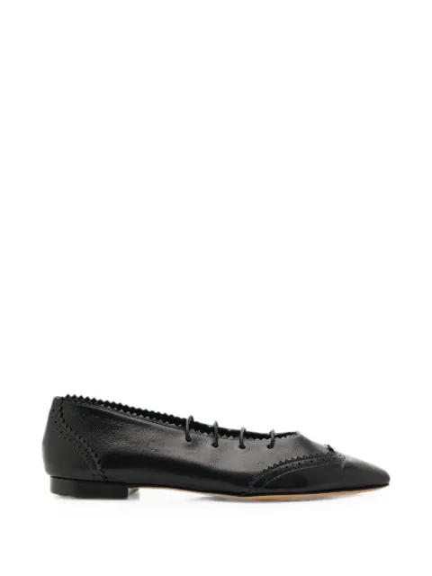 Jimmy Choo Margot lace-up ballet flats Black MARGOTLACEUPFLATLWV