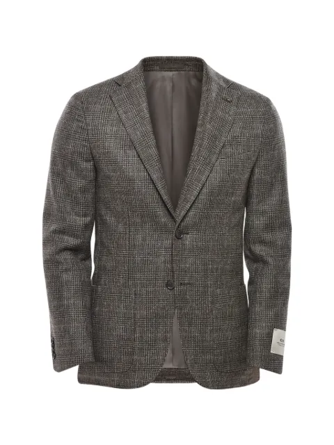 Corneliani checked single-breasted blazer Grey 26XZ232666310030