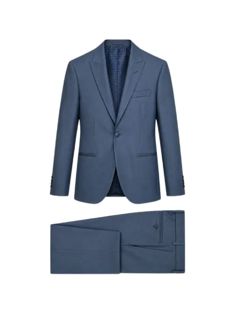 RAMON SANJURJO peak-lapels single-breasted suit Blue 8128806634TURQUESA