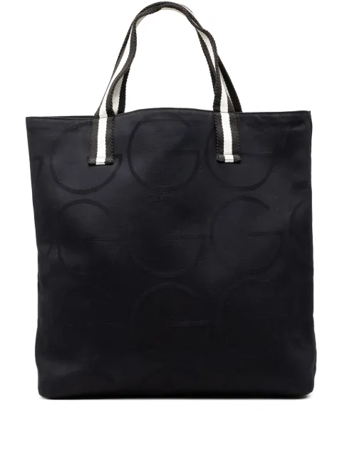 Gucci Pre-Owned 2000-2015 Canvas G Monogram Web tote bag Black PVD7V32YQQ3ERI5U