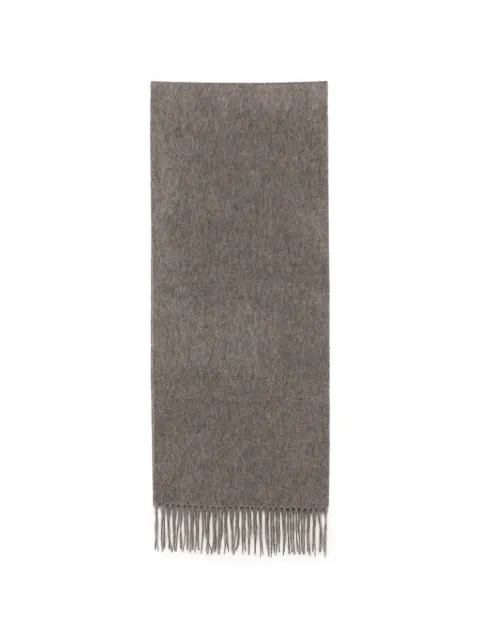 N.Peal fringed woven scarf Grey NPA000107A