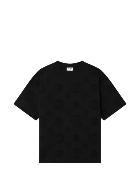 Casablanca appliqué monogram T-shirt Black MPF26JTS04401