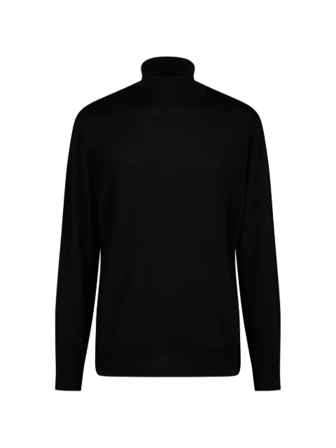 Canali roll-neck knitted sweater Black C0020MK0114