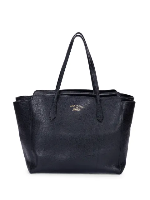 Gucci Pre-Owned Swing shopper tote bag Black 354397498879
