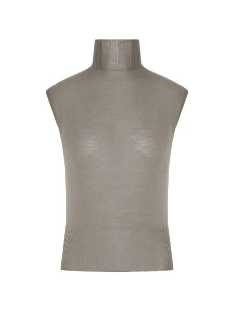 Rick Owens ribbed-knit sleeveless top Neutrals RP02F5606M