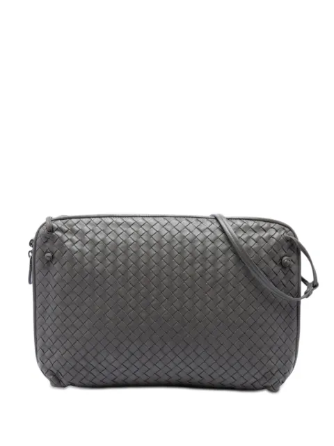 Bottega Veneta Pre-Owned 2012-2026 Large Nappa Intrecciato Nodini crossbody bag Brown 2225N2W06RVBUC8R