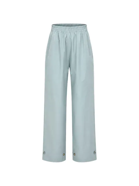 SUPER BLOND elasticated-waist gabardine trousers Blue TROUSERSBNAZZURROC