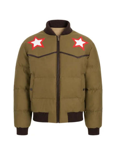 DSQUARED2 quilted star-patch jacket Green S71AN0498S78163